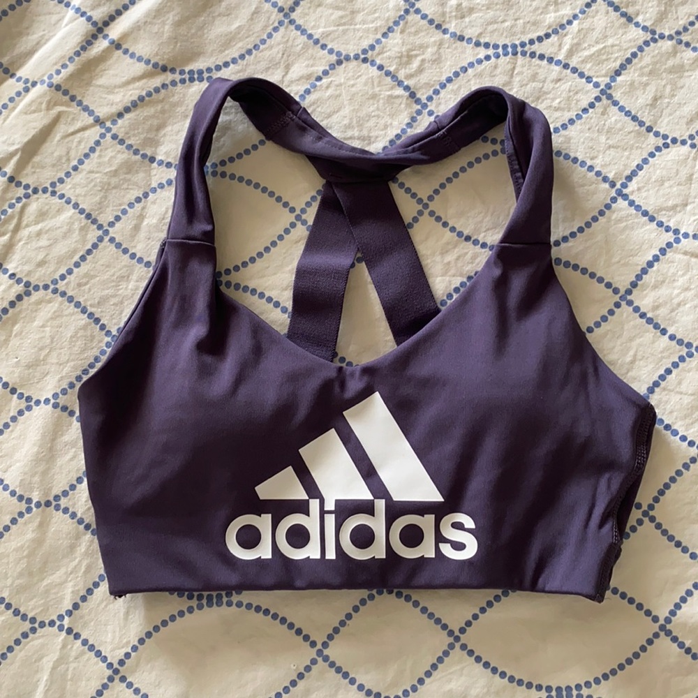 Adidas Purple Sports Bra Size Small